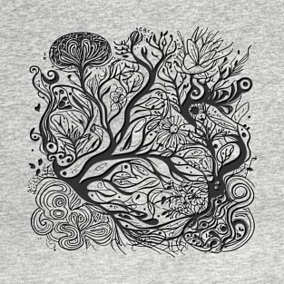 Psychedelic Modern Nature T-Shirt